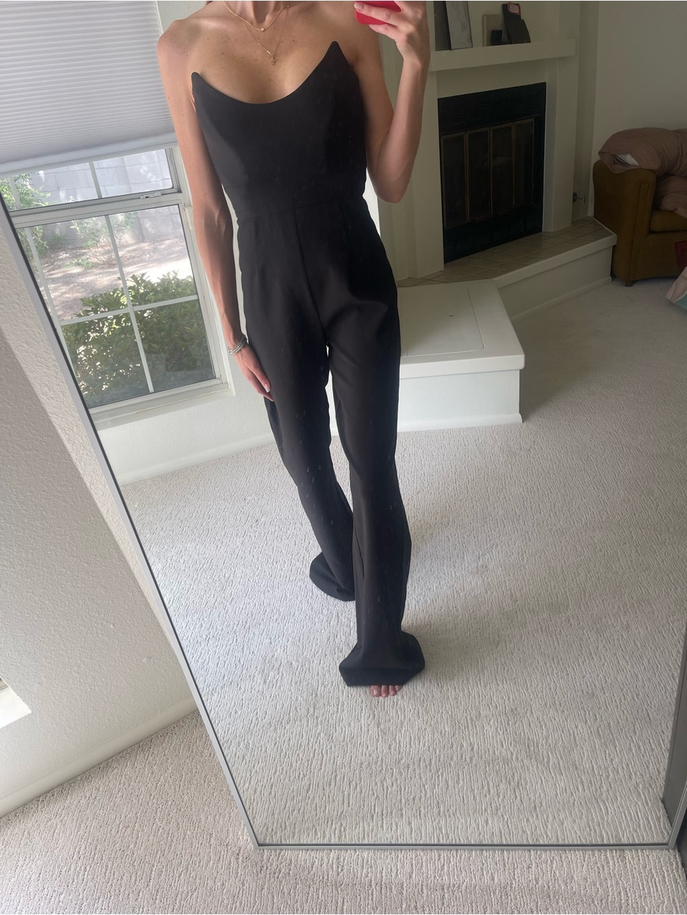 NOOKIE Strapless Black Tailored Jumpsuit